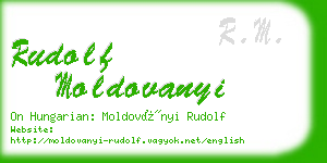 rudolf moldovanyi business card